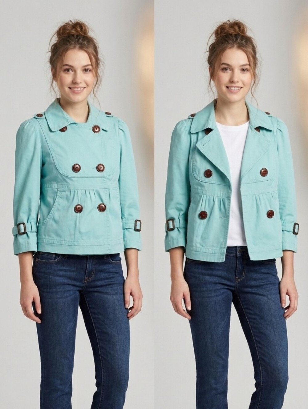American Rag Double-Breasted Trench Coat Size M